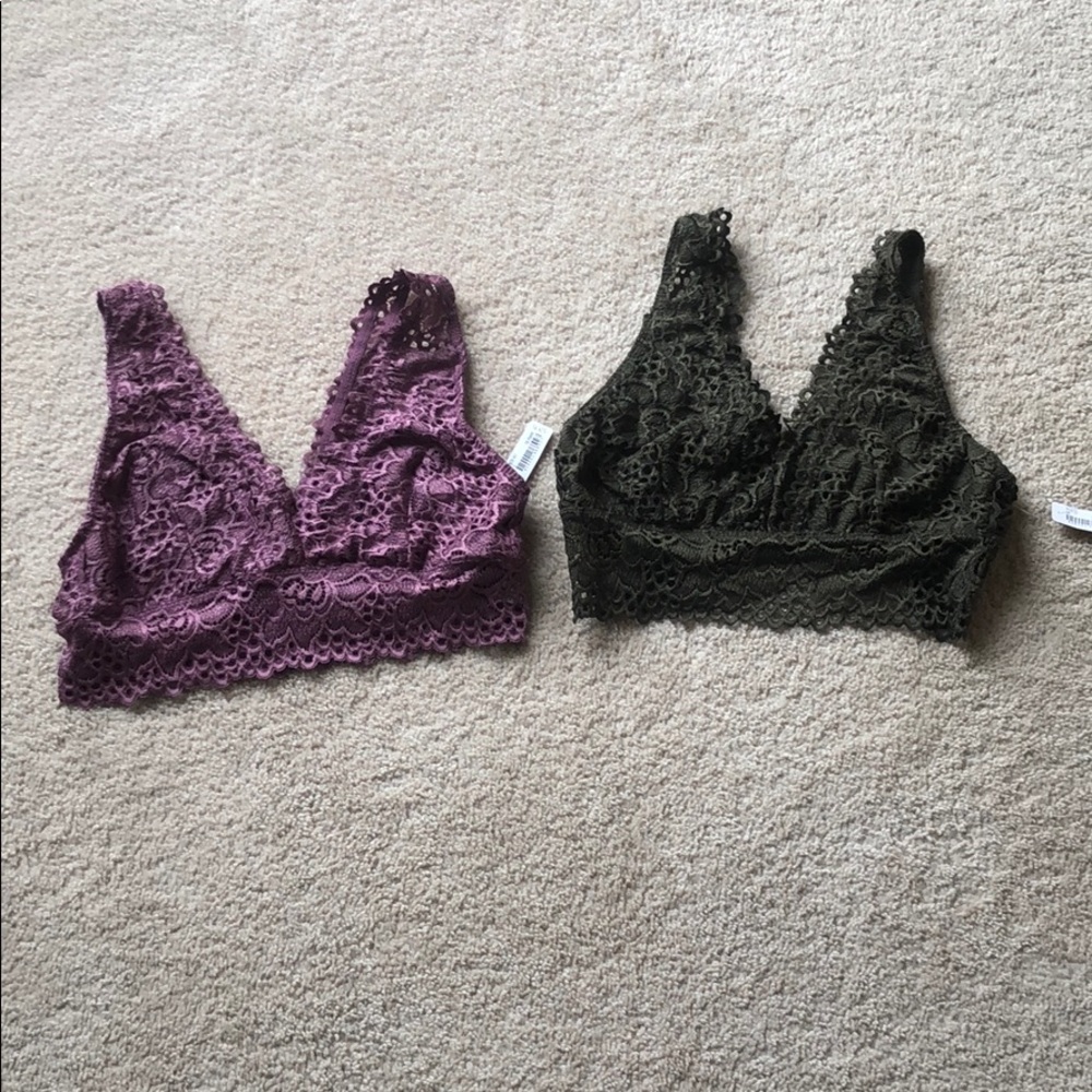 Lace bralettes